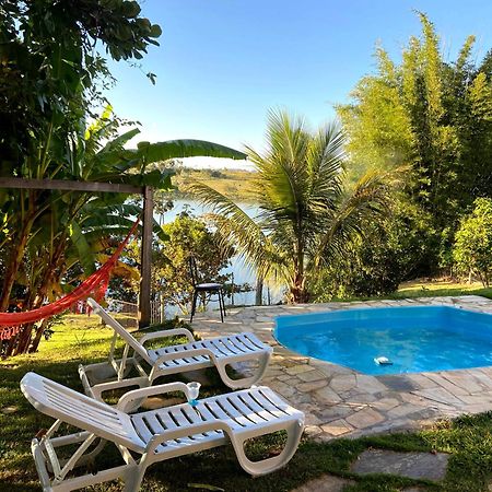 Casa Com Piscina Fundo Pra Represa E Ar Condicionado Casinhabrancadevaranda Ijaci Exteriér fotografie