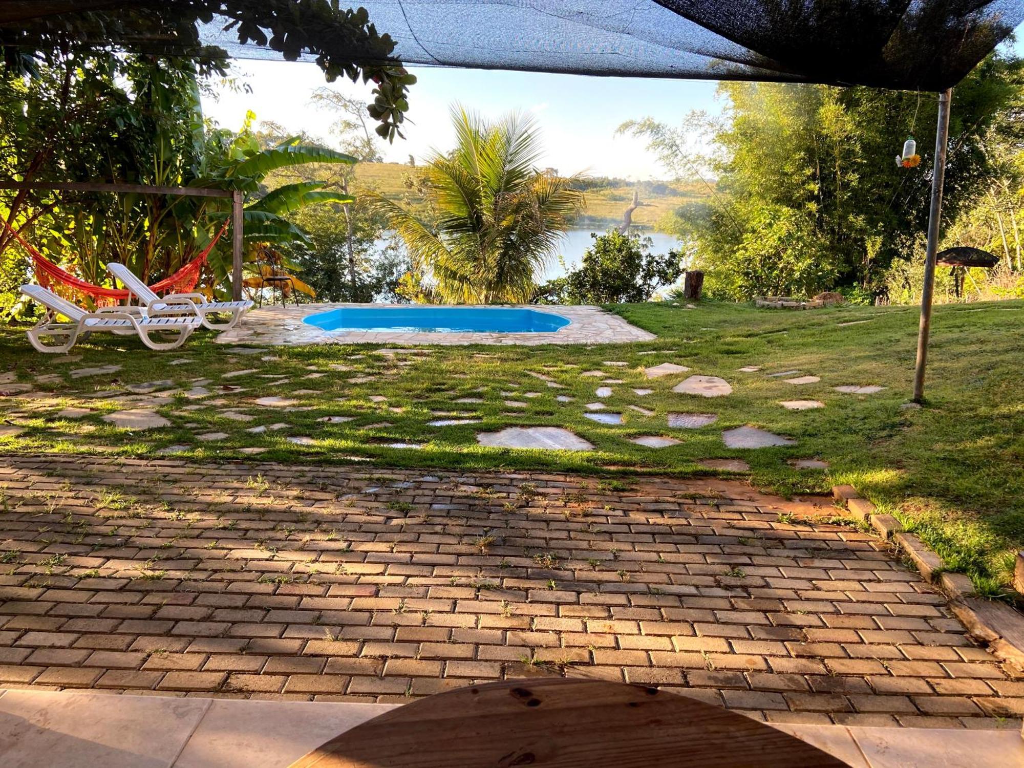 Casa Com Piscina Fundo Pra Represa E Ar Condicionado Casinhabrancadevaranda Ijaci Exteriér fotografie