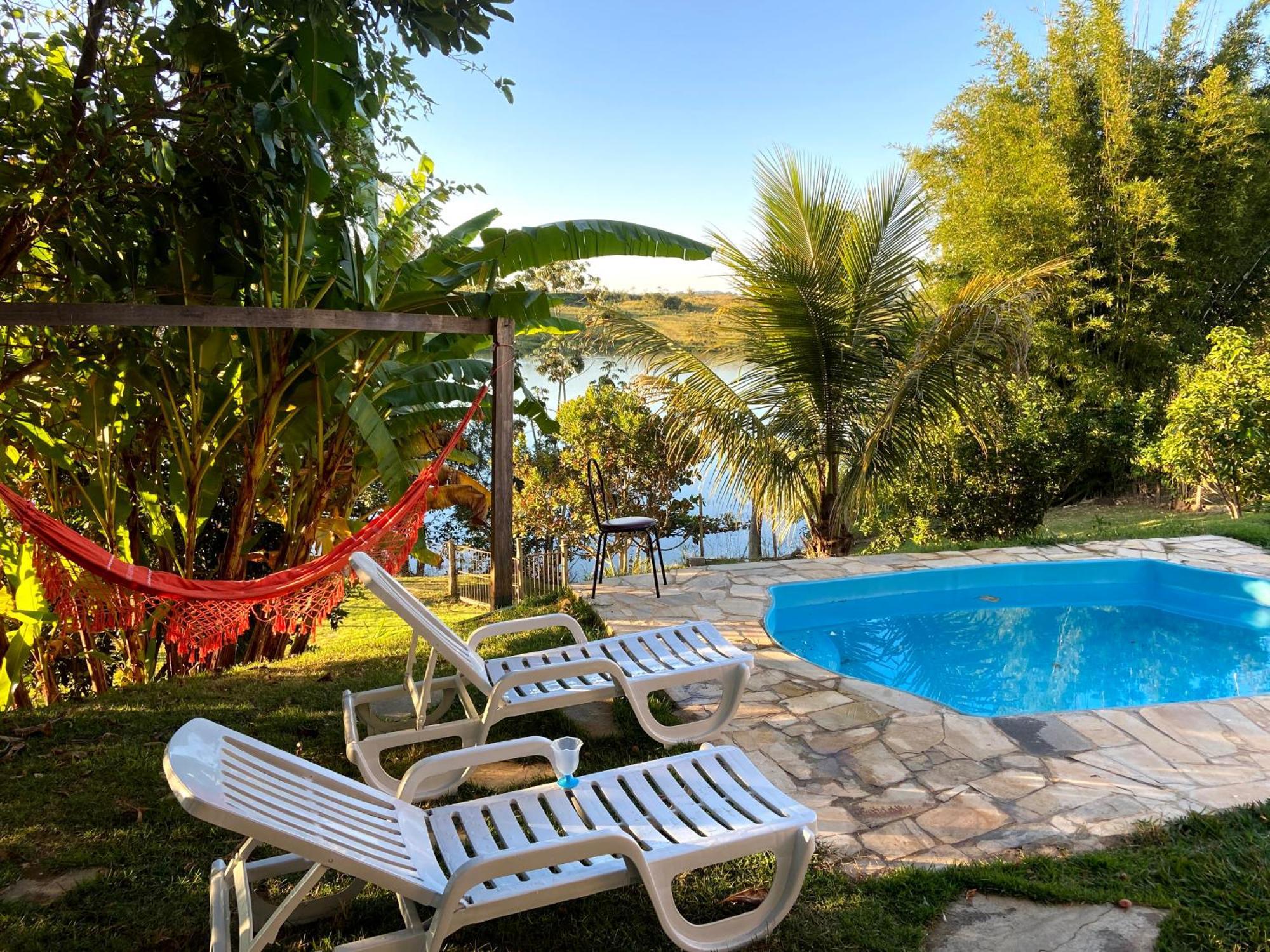 Casa Com Piscina Fundo Pra Represa E Ar Condicionado Casinhabrancadevaranda Ijaci Exteriér fotografie