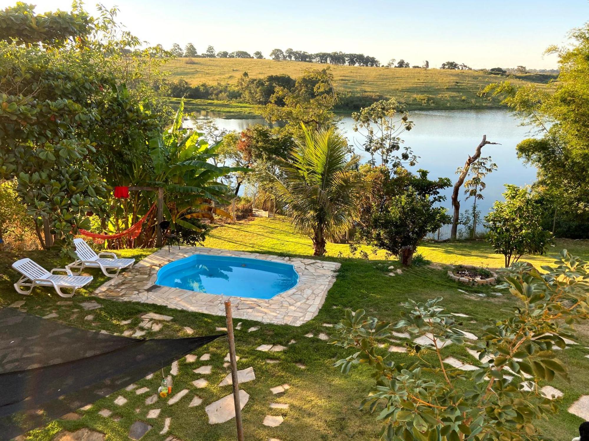 Casa Com Piscina Fundo Pra Represa E Ar Condicionado Casinhabrancadevaranda Ijaci Exteriér fotografie